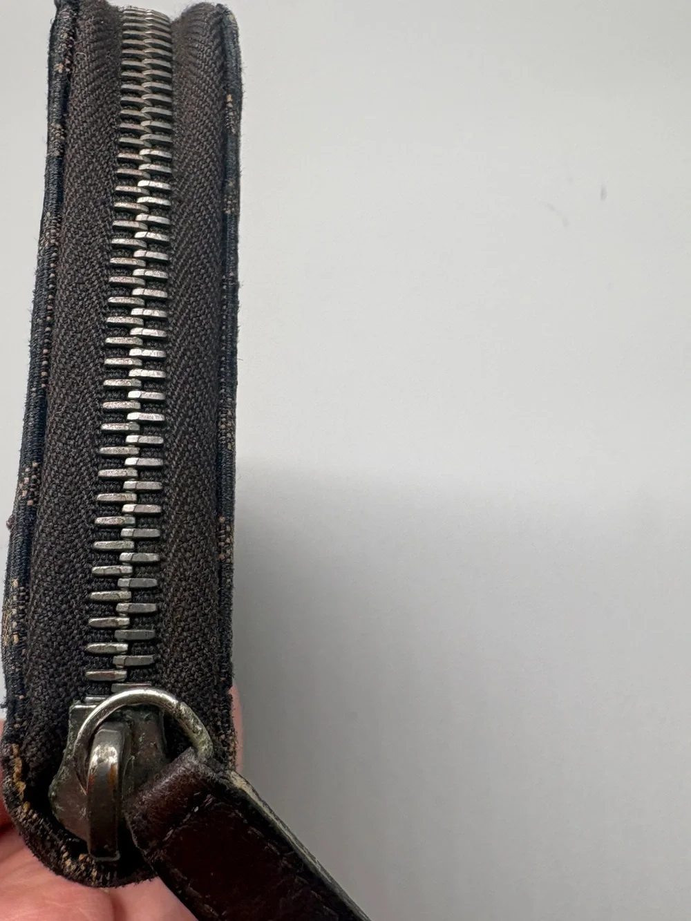 Fendi Zucca FF Canvas Zip-Around Wallet